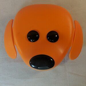 IKEA Smaska Dog Storage Container Food Lunch Box 21293 orange kids face snacks